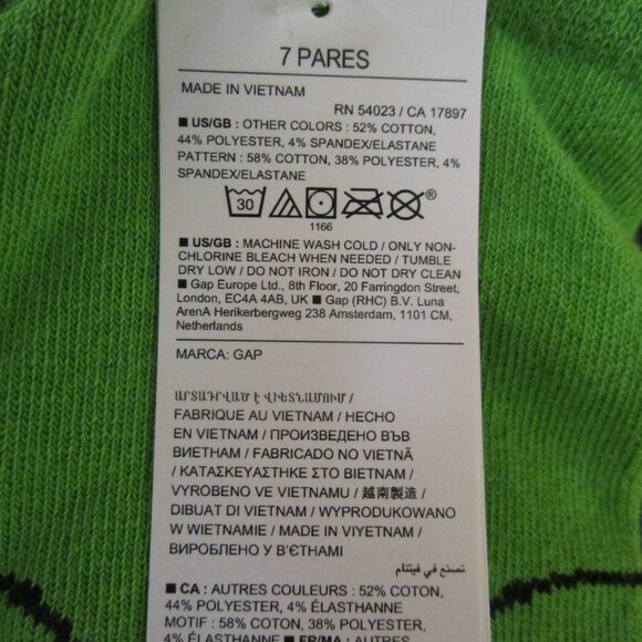 New GAP KIDS - MARVEL Avengers Crew Socks 7 Pair Size Large fits Shoe Size 3-4 - Picture 7 of 9